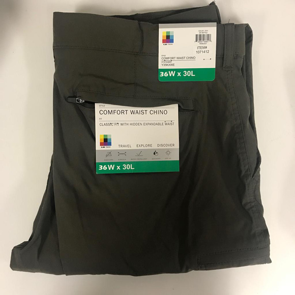 unionbay ub tech men's expandable comfort waist travel chino pant